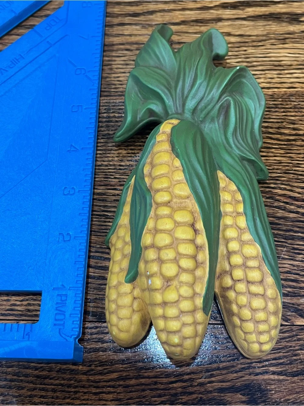 🌽🌶️🍎 Vintage Chalkware Fruit & Vegetable Wall Decor – Set of 3 Kitschy Whimsical